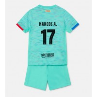 Barcelona Marcos Alonso #17 Replika babykläder Tredjeställ Barn 2023-24 Kortärmad (+ korta byxor)